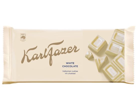 Karl Fazer valge - ja piimašokolaad 131g/16tk