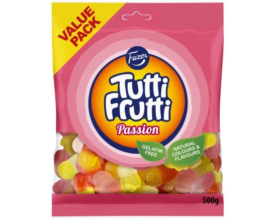 Tutti Frutti Passion kommikott 500g/10tk