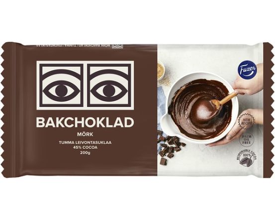 Fazer Tume küpsetusšokolaad 200g / 15 tk
