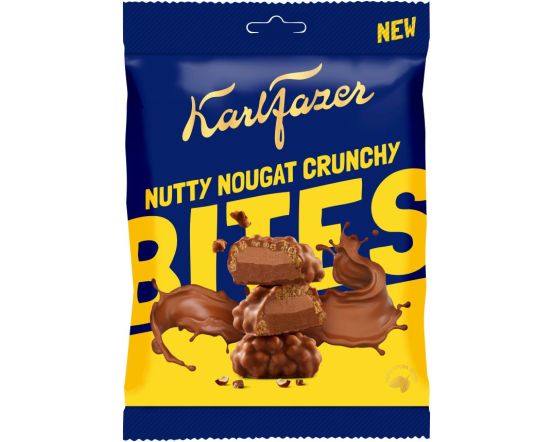 Karl Fazer Nutty Nougat Crunchy Bites kommikott 94g / 24 tk