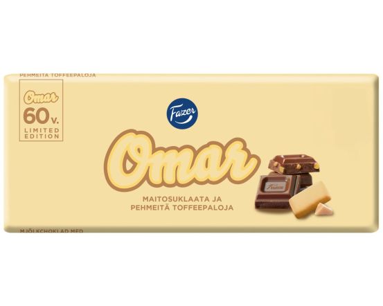 Fazer Omar piimašokolaad 180g/22tk
