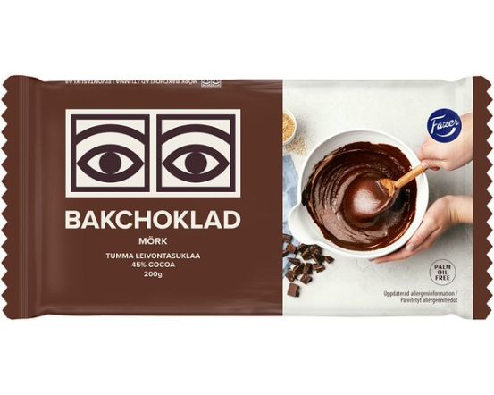 Fazer Tume küpsetusšokolaad 200g / 15 tk