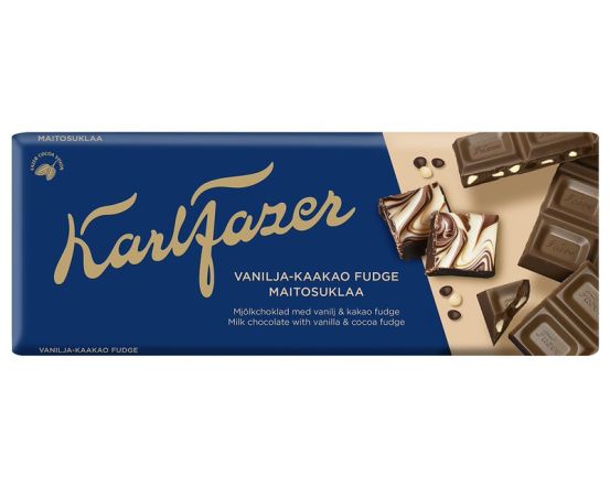 Karl Fazer piimašokolaad vanilje-iirise 180g/22tk