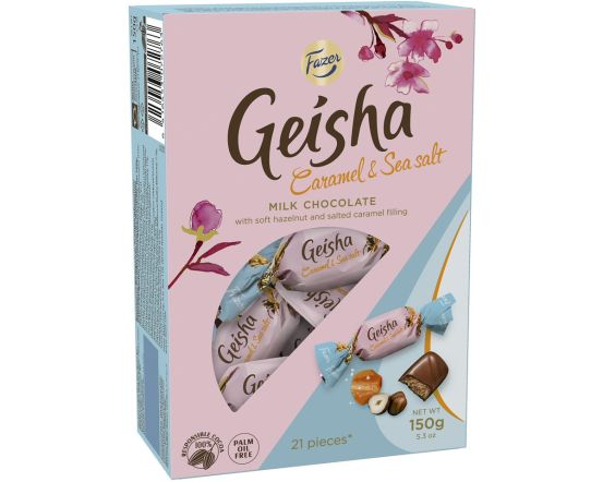 Geisha Caramel & Sea Salt kommikarp 150g/12 tk
