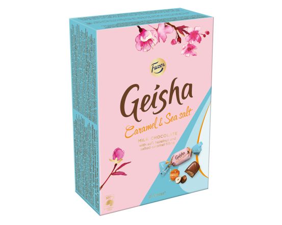Geisha Caramel & Sea Salt kommikarp 150g/12 tk