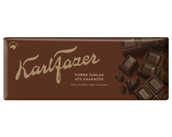 Karl Fazer Tume šokolaad 180g/23tk