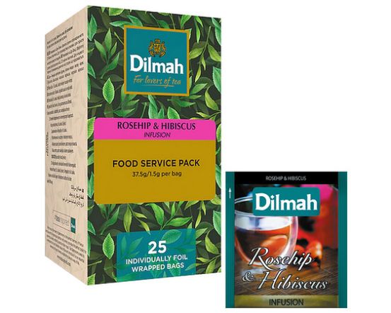 DILMAH 25/1,5g/12 Rosehip&Hibiscus env.tbag