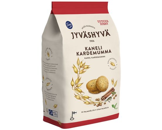 Jyväshyvä küpsised kardemoni ja kaneeli 320g/ 9tk