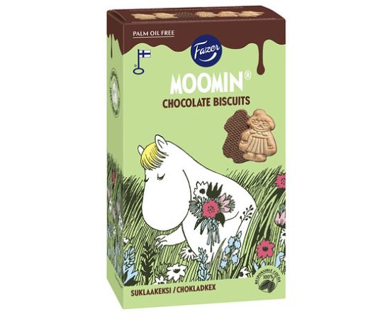 Fazer Moomin küpsised šokolaadikattega 175g / 10tk