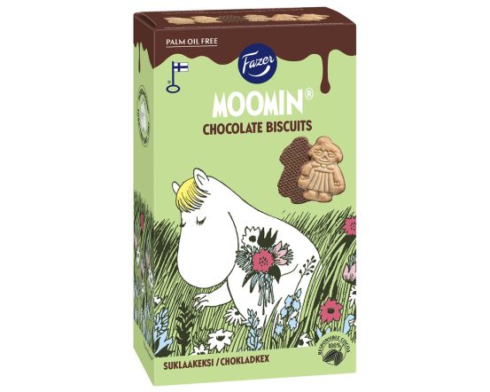 Fazer Moomin küpsised šokolaadikattega 175g / 10tk