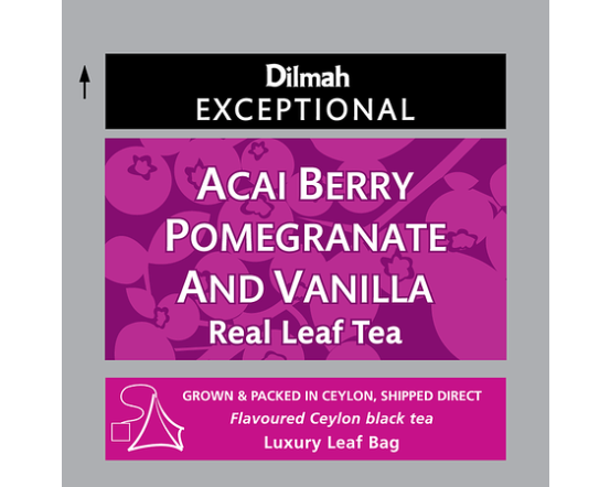 DILMAH 50/2g/4 Exc. Acai Berry with Pomegranate & Vanilla tea env.tbag