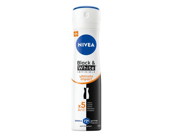 NIVEA  Women Spray Black&White ULTIMATE IMPACT 150ml 83486