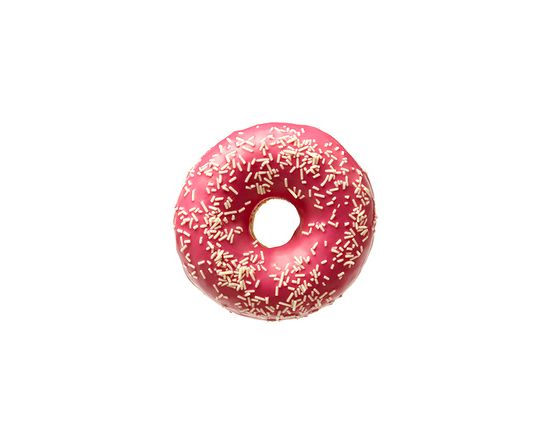 LA LORRAINE Maasikamaitselise glasuuriga donut 56g