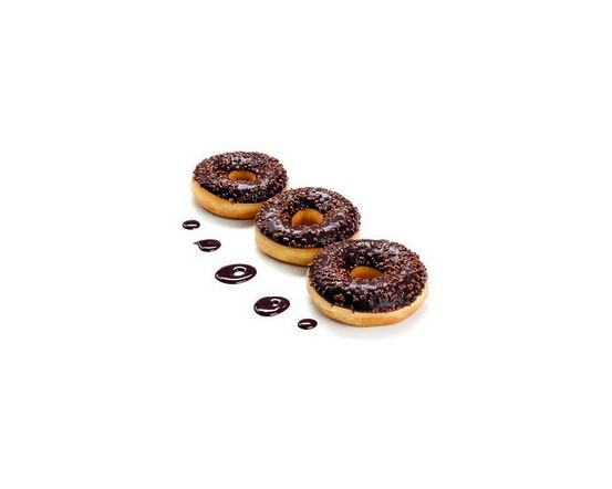 LA LORRAINE Tumeda glasuuri ja šokolaadipuistega donut 56g
