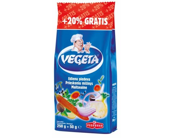 PODRAVKA Vegeta 250g + 20% Gratis