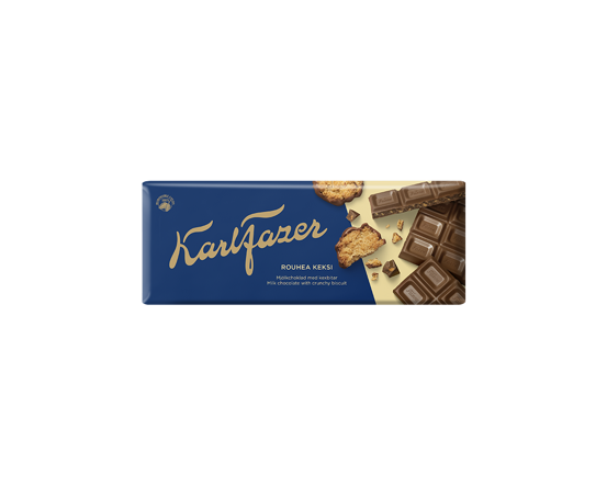 Karl Fazer piimašokolaad küpsisetükkidega 180g/ 22 tk