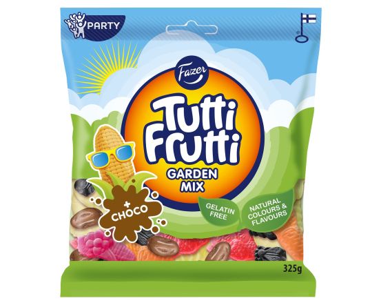 Tutti Frutti Garden Mix kommikott 325g/12 tk