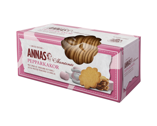 ANNAS Maasika- ja vanillimaitselised küpsised 150g
