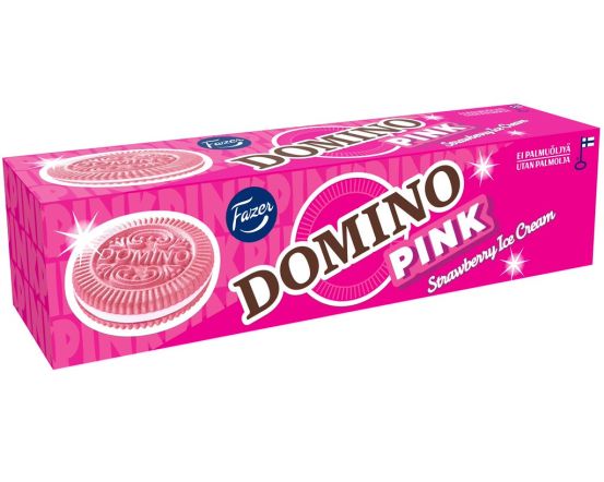 Domino Küpsised maasikamaitselise täidisega 175g/ 14tk