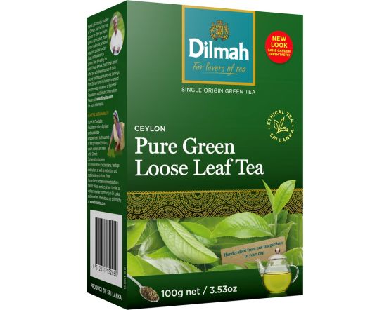 DILMAH 100g/6 Ceylon Green Tea leaf tea