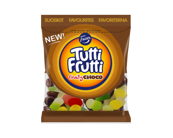 Tutti Frutti Fruity Choco kommikott 170g/21 tk