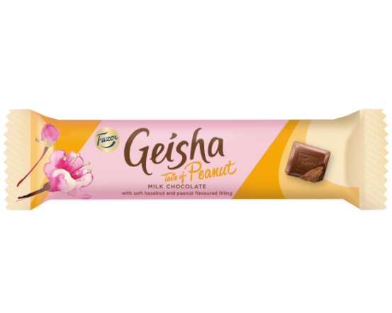 Geisha piimašokolaadibatoon maapähklimaitselise täidisega 37 g/35 tk