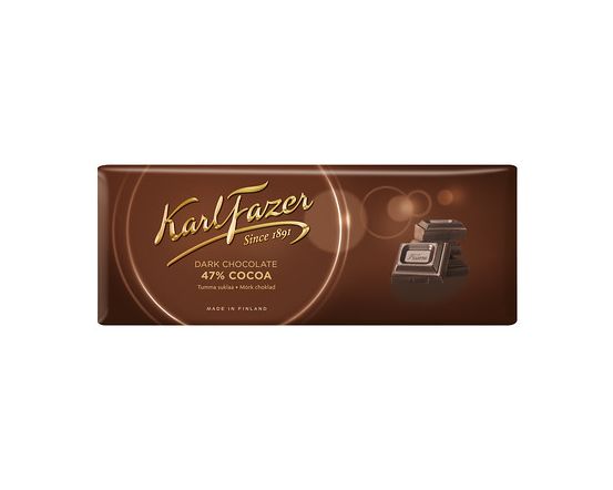 Karl Fazer tume šokolaad 200g /22tk