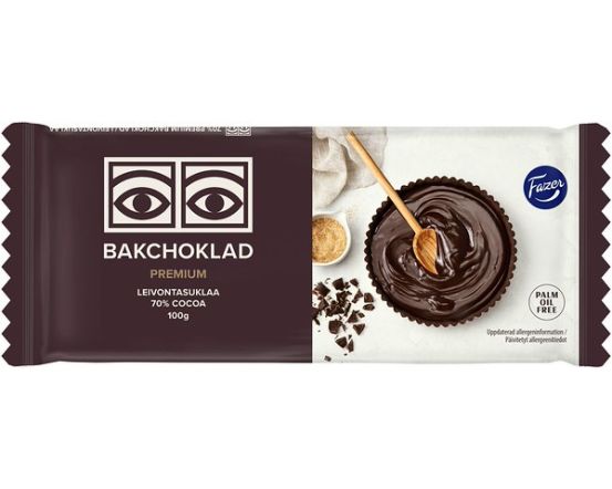 Fazer ekstratume küpsetusšokolaad 70% 100g / 15 tk
