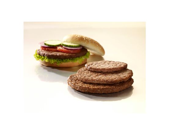 FOODWORKS Maitsestatud toores hambur.-pihv 62,5g (97% veiseliha) (5kg kastis)