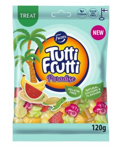 Tutti Frutti Paradise kommikott 120g / 24tk
