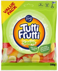Tutti Frutti Sour kommikott 500g/10tk