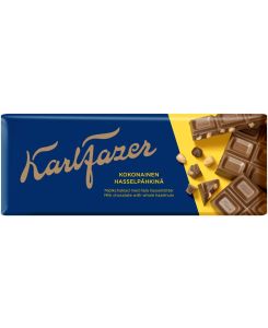 Karl Fazer piimašokolaad tervete metspähklitega 200g /19tk