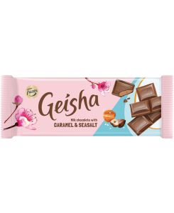 Geisha Caramel & Sea Salt piimaðokolaad 100g/20 tk