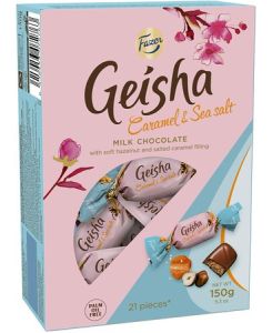 Geisha Caramel & Sea Salt kommikarp 150g/12 tk