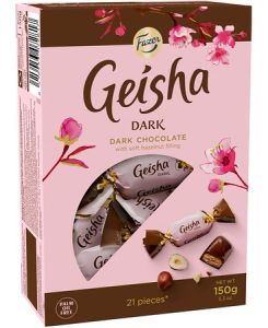 Geisha Dark kommikarp 150g/12tk