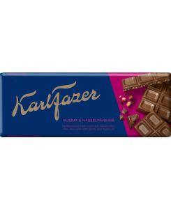 Karl Fazer piimaðokolaad rosina-pähkli 180g/ 22tk