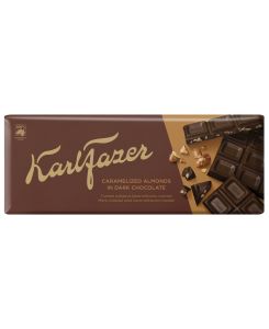 Karl Fazer Tume šokolaad karamelliseeritud mandlitükkidega 200g / 21tk