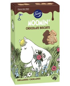 Fazer Moomin küpsised šokolaadikattega 175g / 10tk