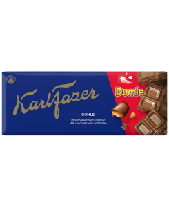 Karl Fazer piimašokolaad Dumle toffeetükkidega 180g/ 22 tk