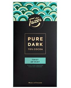 Pure Dark 70% tume šokolaad piparmündiga 95g /16tk