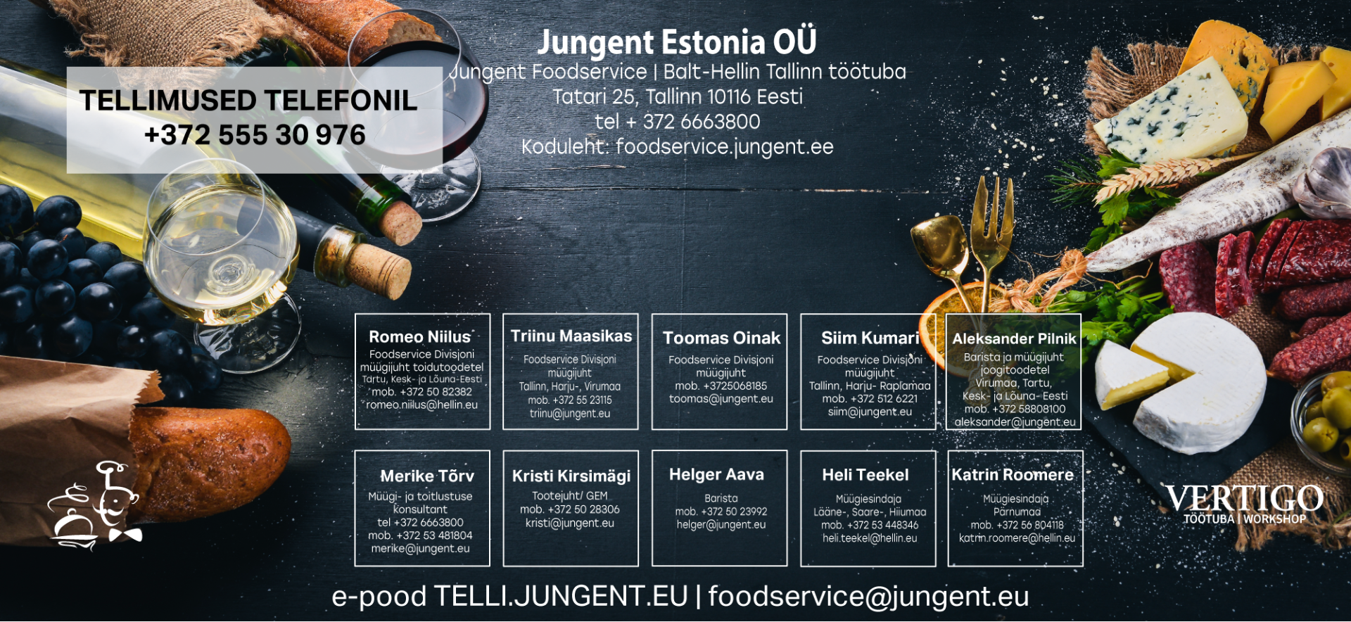 Jungent foodservice kontakt