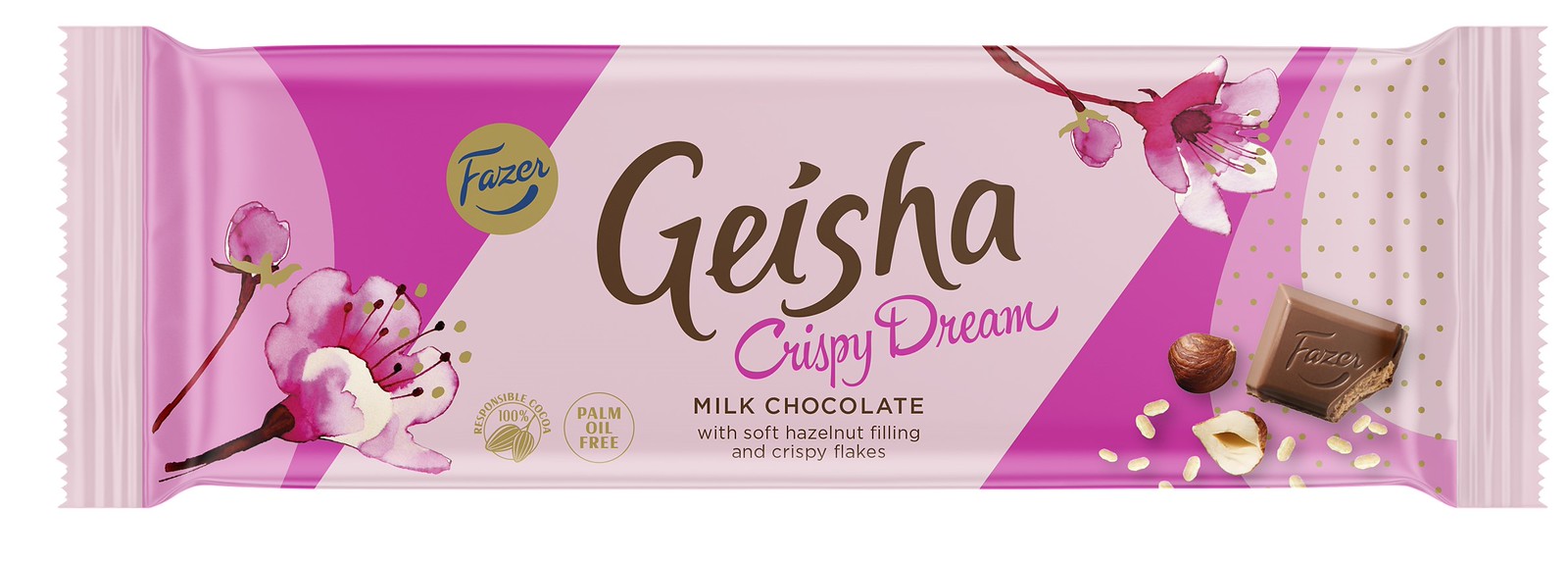 Geisha Crispy Dream piimašokolaad 100g /20tk