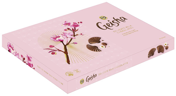 Geisha piimašokolaadikompvekid 185g/ 13 tk