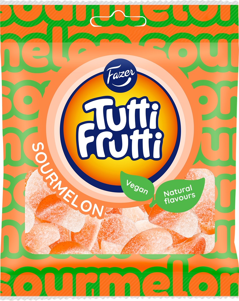 Tutti Frutti Sour Melon 90g/24tk