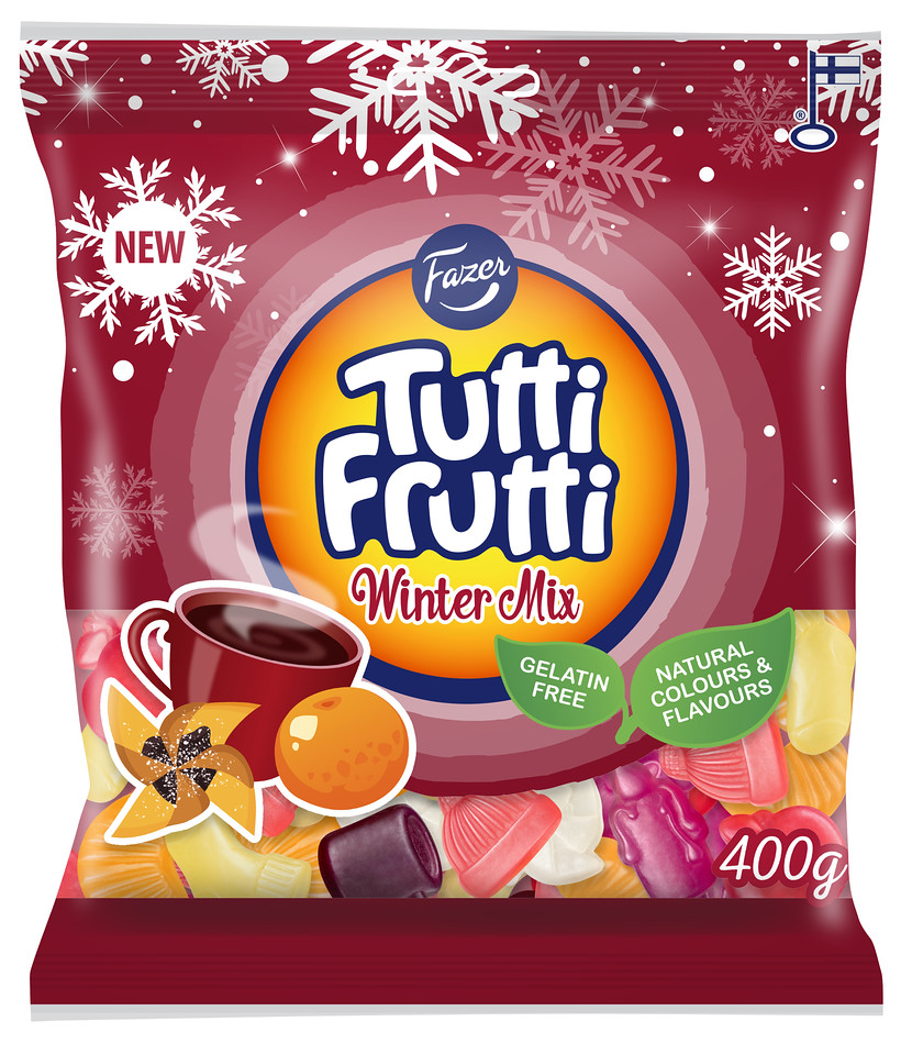 SEASONAL Tutti Frutti Winter Mix kommikott 400g / 12tk