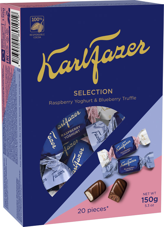 Karl Fazer Selection kommikarp 150g/12tk