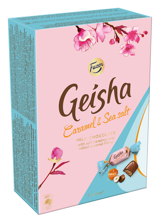 Geisha Caramel & Sea Salt kommikarp 150g/12 tk