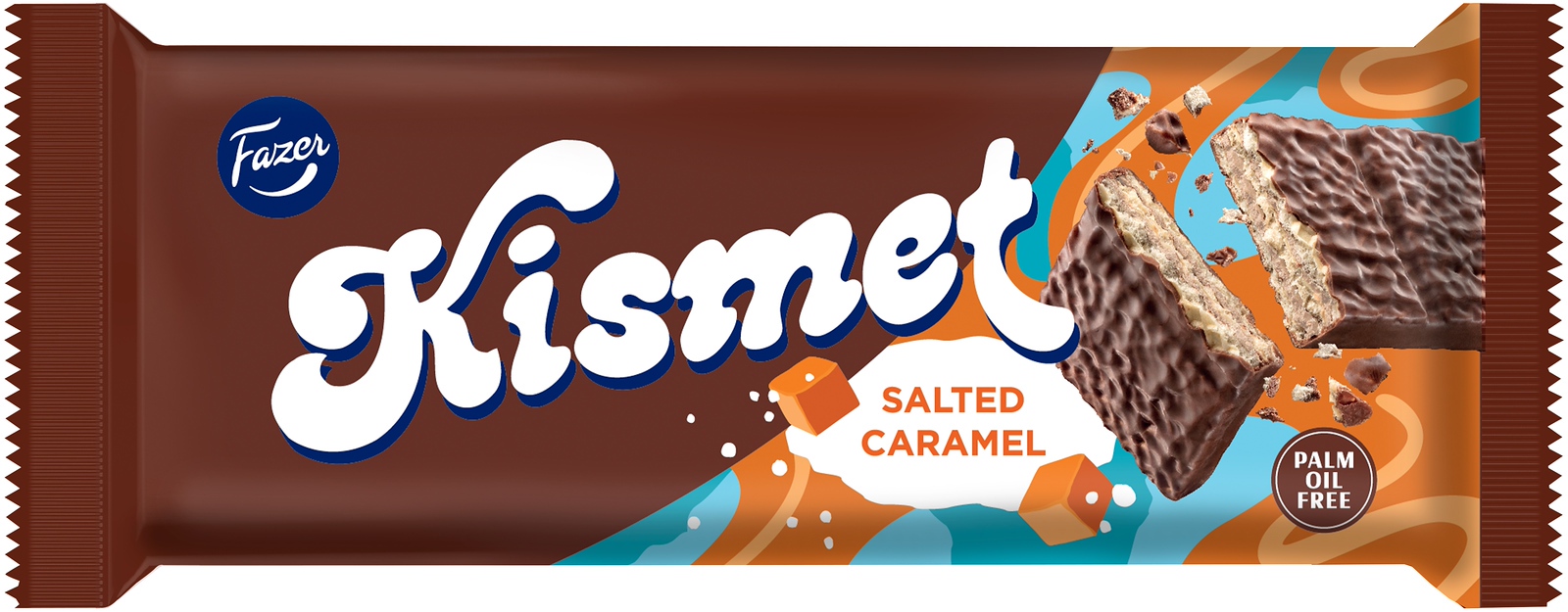 Kismet Soolakaramelli vahvlibatoon 41g/45tk