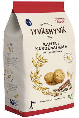 Jyväshyvä küpsised kardemoni ja kaneeli 320g/ 9tk